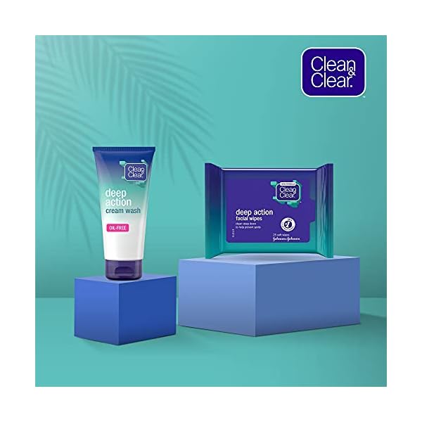 Clean-Clear-2201275-Deep-Action-Oil-Free-Cream-Wash-150ml Clean & Clear 2201275 Deep Action Oil-Free Cream Wash, 150ml