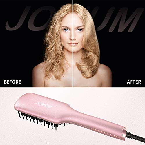 Hair Straightener Brush, JOYYUM Electrical Ionic Heated Irons Hair