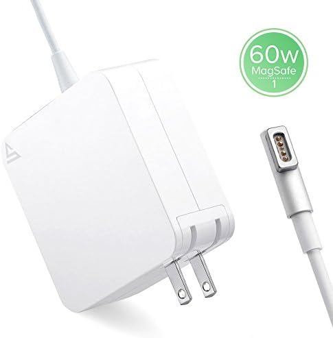 Macbook Pro Charger, Sout 60W Magsafe Power Adapter with MagSafe 1 L-Shape, 60W Magsafe Charger for MacBook Pro/Air 11.6/13.3-inch, Mac Pro Laptop A1278 Charger 16.5V 3.65A (Mid 2012 and Prior)