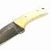 Yooyo Handmade Damascus Steel Knife- Decorative Knives, Camping Survival Knife, and Hunting Knife with Exquisite, Sharp Blade with Real Leather Sheath