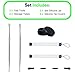 2 Pack Stainless Steel Wax Carving Tool Set + 3ml Silicone Jar (Silver Set)