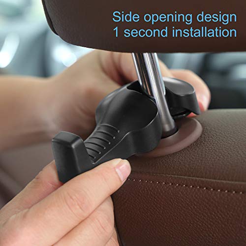 image for CHITRONIC 4 PCS Universal Car Seat Back Headrest Hanger Hooks Storage 