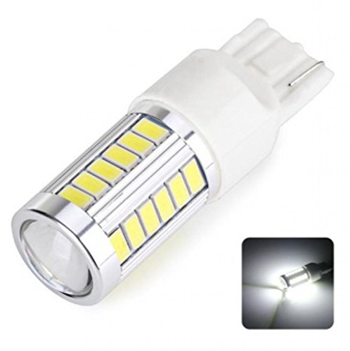 25w CanBus Error Free Super Bright Projector Aluminum Heat sink Samsung 33 LED Light Bulbs Auto Replacement Lighting Dual Intensity White Car Turn Signal Brake Tail Parking Daytime Running Side Light Bulb 7443 7444na T20 L163