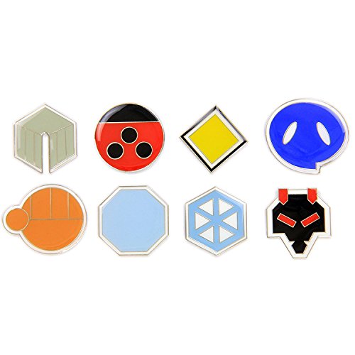 Pokemon Gym Badges: Gen 2 - Johto League (Clear Coating, Iron)