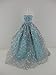 A Light Blue Ball Gown with Lots of Sparkle Made to Fit the Barbie Doll