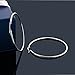 Gem Stone King 2 Inch Stunning Stainless Steel Hoop Earrings (50mm Diameter)
