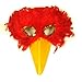 SACASUSA True Yellow Feather Bird Mask with yellow beak