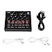 fosa V8 Multifunctional Live Sound Card, USB Audio Interface Intelligent Volume Adjustable Audio Mixer Sound Card with Multiple Funny Sound Effect for Recording Hosting Speech
