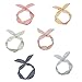 Twist Bow Wire Headbands, 6 Pcs Multicolor Hairbands Wrap Hair Accessory Fashion Hair Decoration for Women and Girls