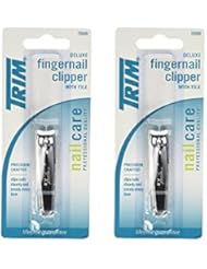 Trim Nailclip Deluxe Size Ea Trim Deluxe Fingernail Clipper With File 15000 1 Ct