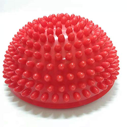 LeSharp Outdoor Toys, Kids Inflation Hemisphere Durian Foot Sole Muscle Stress Relief Massage Ball Toy - Red