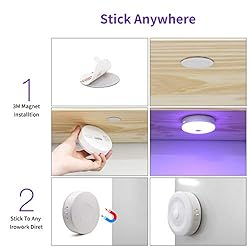 Bason Puck Lights with Remote,Under Cabinet led