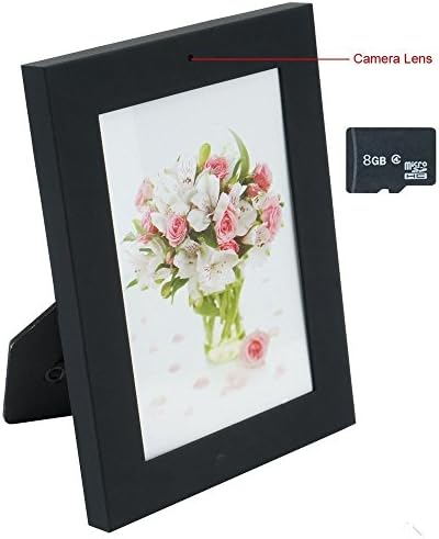 Romhn 8GB Photo Frame Hidden Camera Indoor Home Bedroom Spy Cameras Motion Detection Safe Home Guard DV Camcorder with Video