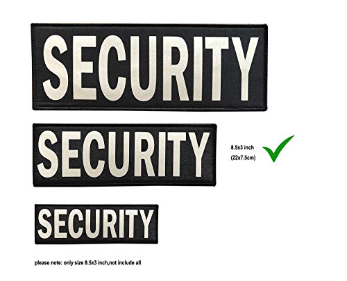 SUVIYA 8.5x3 Inch Large Untra Reflective Security Patch with Hook and Loop (8.5x3 inch)