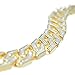 Sand Blast Cuban Bling Chain Gold Tone Heavy 20MM Wide Mens 30