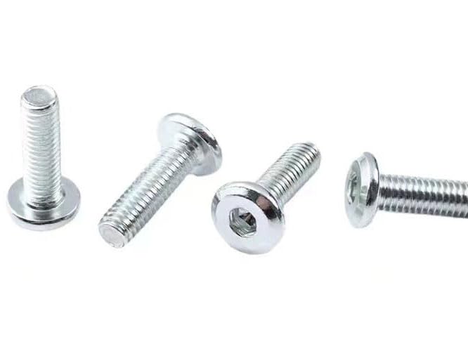 Photo 1 of FAFEFC 40PCS M6x50mm Stainless Steel Flat Head Hex Socket Hex Bolt Screws Countersunk Connector Fasteners for Furniture
