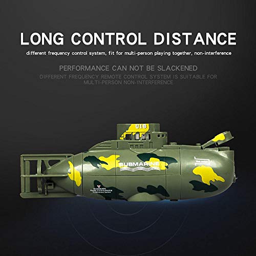 MOGOI RC Boat RC Toy Submarine, 6 Channels 40MHZ Electric Mini Submarine Boat Toy, Mini Rechargeable Remote Control Boat Submarine Ship Diving Boat in Water for Boys Girls - Thumbnail 7