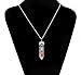 7 Chakra Rose Quartz Pendant Necklace, Healing Point Pendants, 20