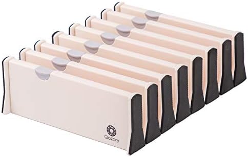 Qozary 8 Pack Adjustable Drawer Dividers