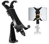360 Degree Rotatable Break-Resistant iPad Tripod Mount Adapter, Universal Tablet Clamp Holder Fits Ipad, Ipad Air, Mini, Microsoft Surface, Nexus, For Tripod Monopod, Selfie Stick,Tabletop Stand