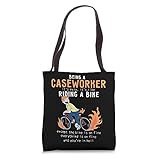Caseworker Like Riding Bike Cyclist Funny Tote Bag