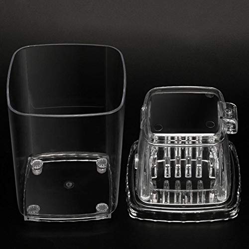 Eiscrusher Manuell Ice Crusher Transparent Eiszerkleinerer Home Bar Eiswürfelzerkleinerer Mit Handkurbel Für Cocktails… – Bild 5