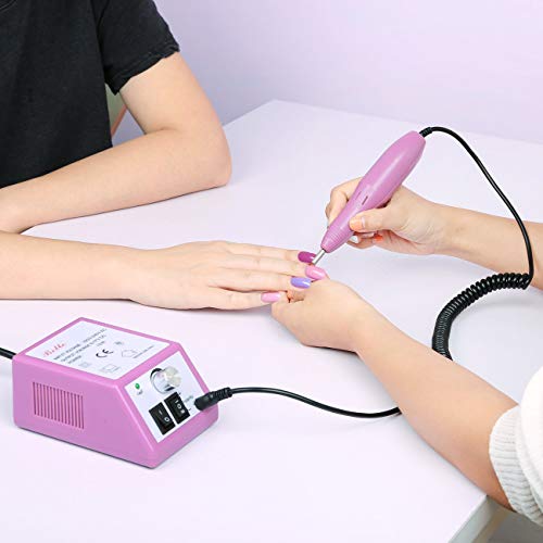 Electric Manicure Nail Drill Portable Nail Buffer Kit, Fingernail File Machine Finger Nail