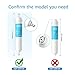 AQUACREST GXRTQR Inline Water Filter, NSF Certified, Compatible with GE GXRTQR, GXRTQ System, Reduces Chlorine, Fluoride, Limescale and More, For Refrigerator, IceMaker, RVs (2 Filters)