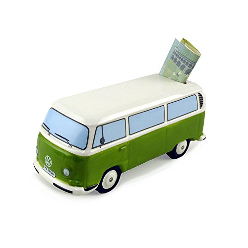 VW Collection by BRISA VW T2 Bus Money Bank Ceramic (1:22) - Green
