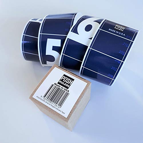 Posh Rulers Height Indicator Tape. Made in USA. - Thumbnail 5