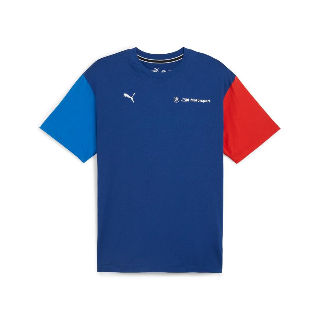 PUMA Men's BMW M Motorsport Essentials Logo T-Shirt, Pro Blue-M Color AH24, Small Image