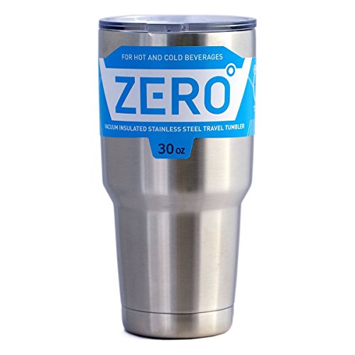 Stainless Steel Tumbler with Lid, Double Wall Vacuum Insulated Travel Mug for Hot and Cold Drink by Zero Degree (30oz Bundle)