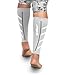 Gabor Fitness Graduated 20-25mm Hg Compression Running Leg Sleeves, Small, White