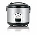 Oyama CFS-F18B 10 Cup Rice Cooker, Stainless Black