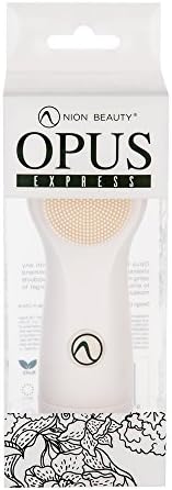 NION Opus Express Negative Ion Silicon Sonic Exfoliating Facial Brush (White)…