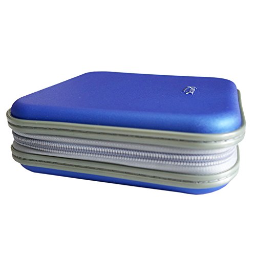 Second Generation 40 CD Case Stiff Material Hard CD/DVD Storage Container with New Double Sleeves for Your CD Album Road Trip Blue - Thumbnail 6