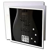 3dRose Music - Image of Dark Gray Bass Guitar