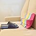 Qianle Men's House Slippers Anti-slip Home Shoes Bathroom SlipperBlack 44 US9.5