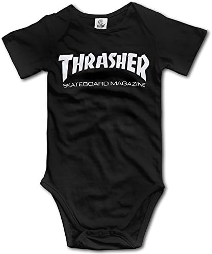 Neimosack Unisex Baby Thrasher Skateboard Magazine T Shirt Bodysuit Onesies Rompers