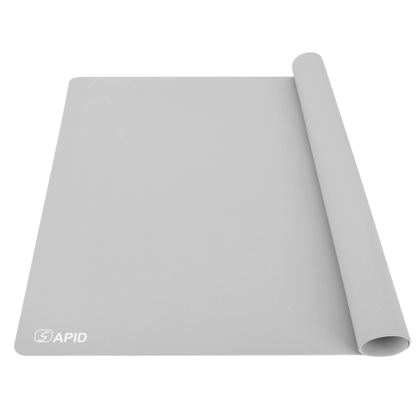 Photo 1 of 1.5MM Extra Thick Placemats Extra Large Silicone Mat 28" x 20" Heat Resistant Mat for Kitchen Countertop Protector, Washable Place Mats Silicone Mats for Kitchen Counter Mat Table Mat, Grey, Sapid