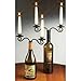 Double Wine Bottle Stopper Candelabra, Candle Holder for Two 1