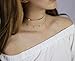 Boosic Layered Necklace Gold Mini Ball Dangle Choker Necklace for Women