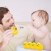 aovowog Bath Toys Rubber Duck Yellow Squeaky Mini Duck Baby Shower Beach Bathtime Water Toys [50 Pack]