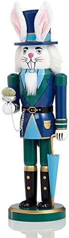 Alice in Wonderland - March Wild Hare Nutcracker 14" Wood , - by Holiday Lane