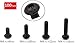 iExcell Total 100-Pack M4 x 8mm M4 x 10mm M4 x 12mm M4 x 16mm Alloy Steel Hex Socket Button Head Cap Screws Kit, Black