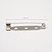100 Pcs Silver 32mm Tone Brooch Back Bar Pins Findings