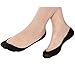 Ndoobiy 6 Pairs Women’s No Show Socks Nonslip Invisible Socks Low Cut Liner Summer Socks for Flats High Heels Black