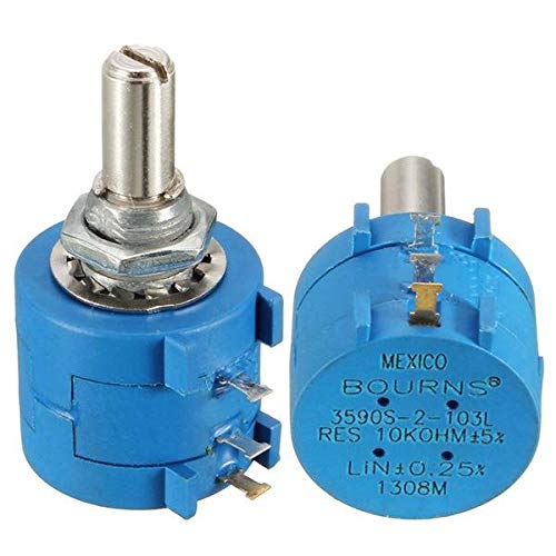 3590S-2-103L 10K Ohm BOURNS Rotary Wirewound Precision Potentiometer Pot 10 Turn- Arduino Compatible SCM & DIY Kits Arduino Compatible SCM Components