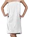 BY LORA Terry Cotton Velour Bath Wrap, Shower Wrap for Ladies Women, White, One Size