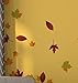 Autumn Leaves Falling Wall Decal Stickers - Fall Colors Decoration. Easy to Apply & Removable. Include 60 Leaves. Assorted Sizes from 2in to 5in #AC124